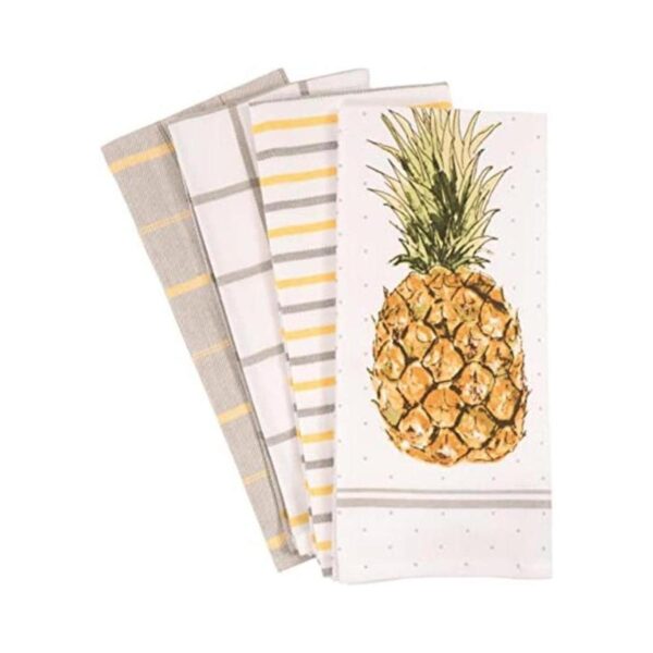 Pantry Pineapple Juego de 4 toallas de cocina 100_1