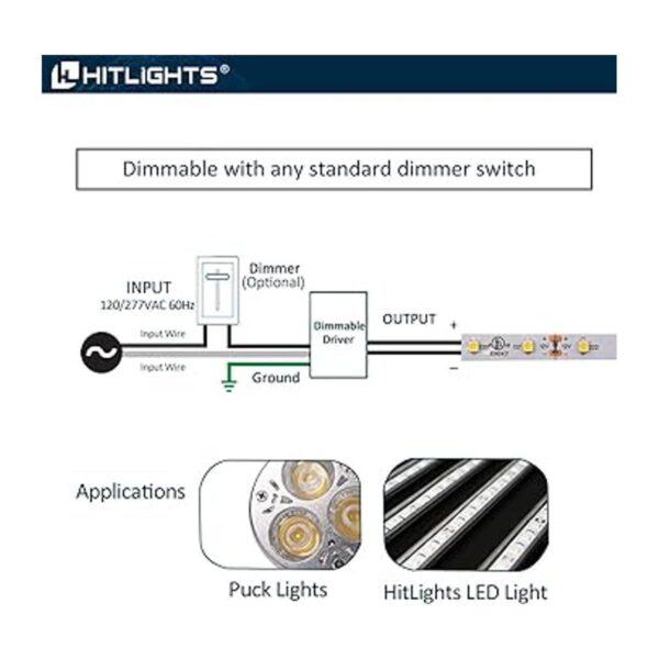 HitLights Controlador regulable de 100 W controlador LED_5