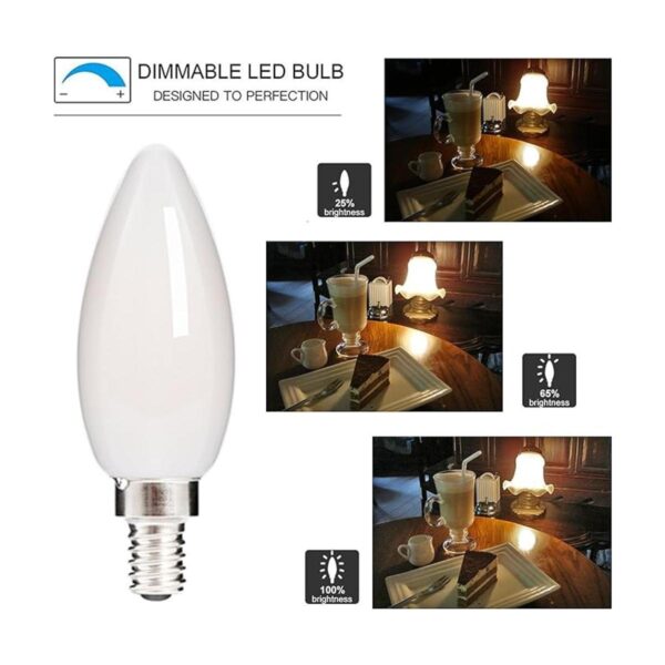 HOLA Bombilla LED de candelabro equivalente a 40 W