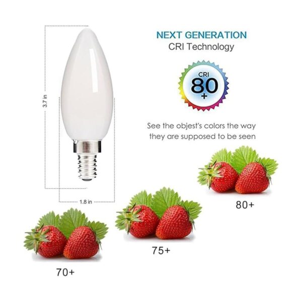 HOLA Bombilla LED de candelabro equivalente a 40 W