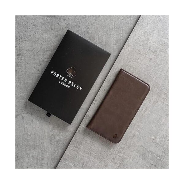 Porter Riley Funda de cuero para iPhone 14 Pro. Soporte_5