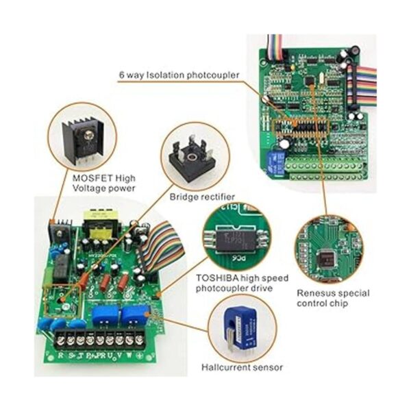 VFD de 110 V de entrada 2.2 KW 3 hp unidad de_6