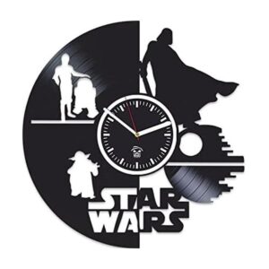 Kovides The Force Awakens reloj de pared de vinilo_1