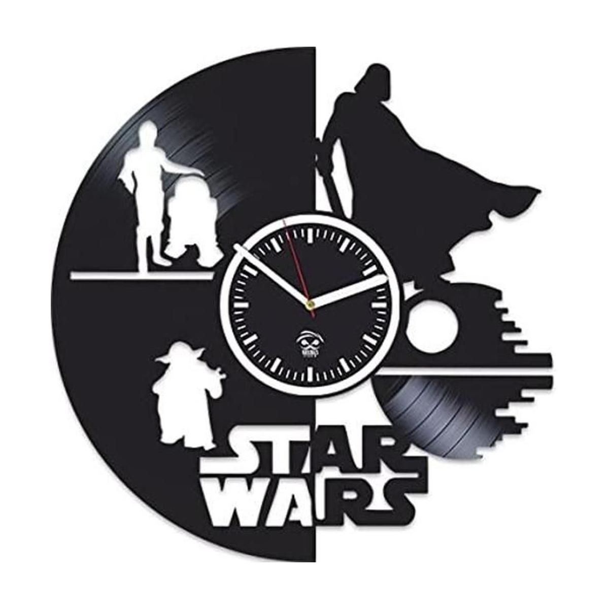 Kovides The Force Awakens reloj de pared de vinilo