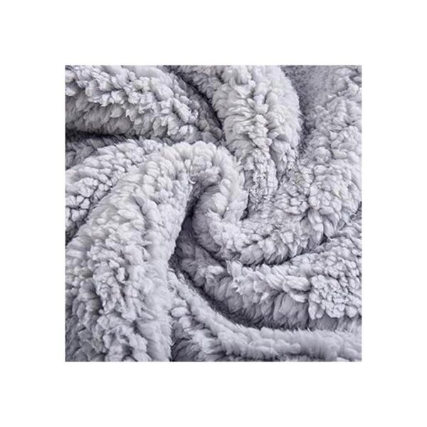Reafort Funda de almohada Sherpa ultra suave con cierre