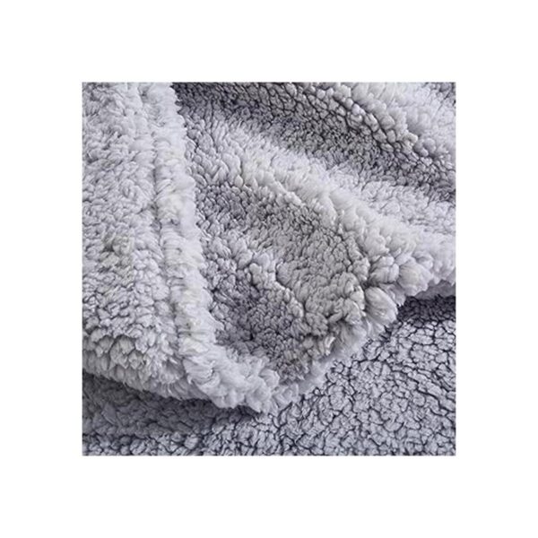 Reafort Funda de almohada Sherpa ultra suave con cierre