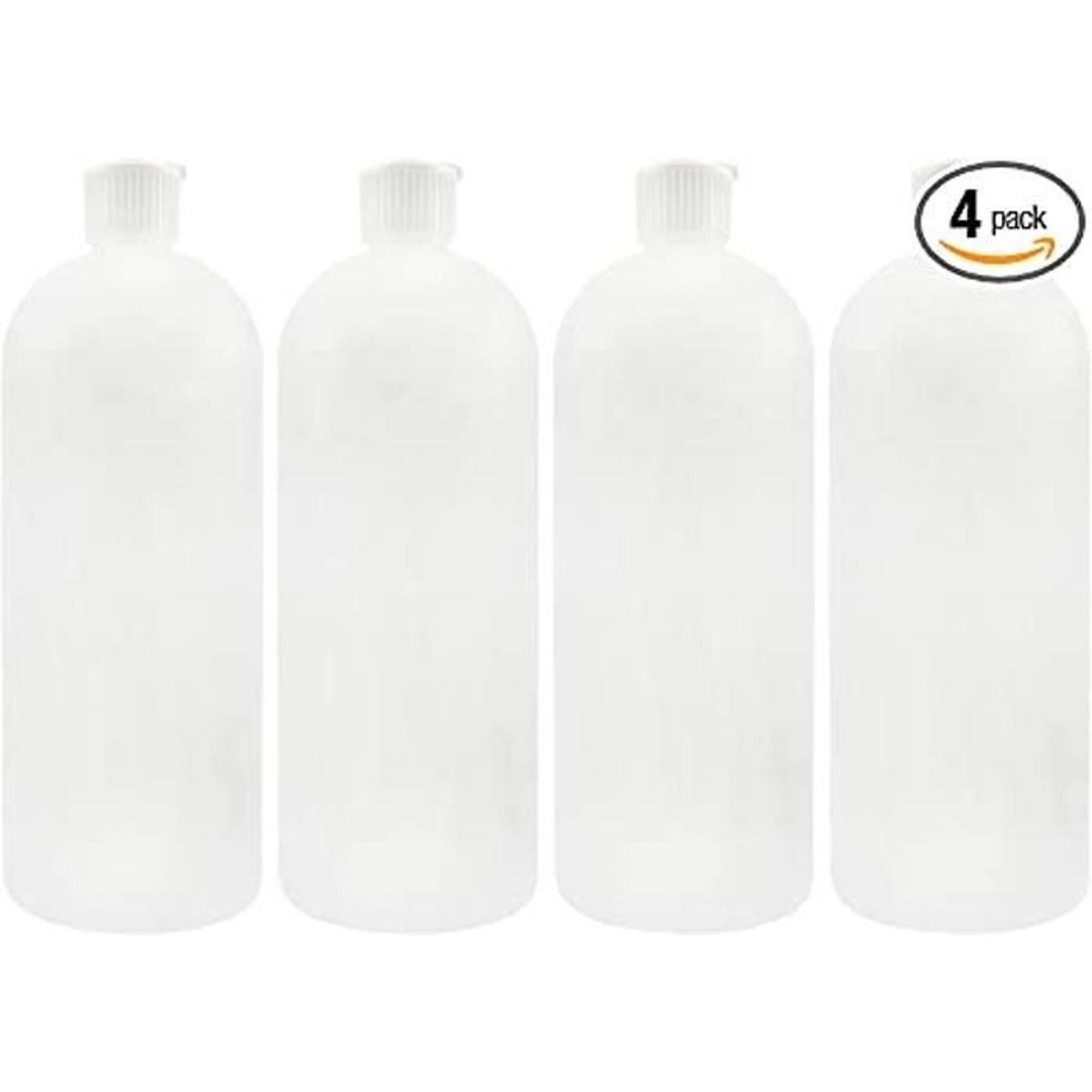 Botellas de plástico con tapa abatible de 32 onzas