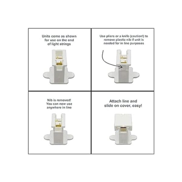 Creative Hobbies Blanco SPT1 Enchufe hembra deslizante_4