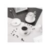 Aozita Tazas de expreso y platillos con cucharas de_4