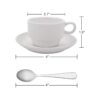Aozita Tazas de expreso y platillos con cucharas de_2