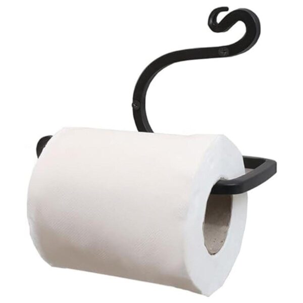 Soporte de papel higiénico de hierro forjado soporte de_1