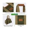 INNO STAGE Bolsa de mano de lona encerada soporte de leña_5