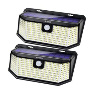 Aootek 182 luces LED solares para exteriores con sensor de_1