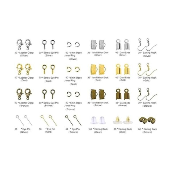 Paxcoo Kit de suministros para hacer joyas herramientas