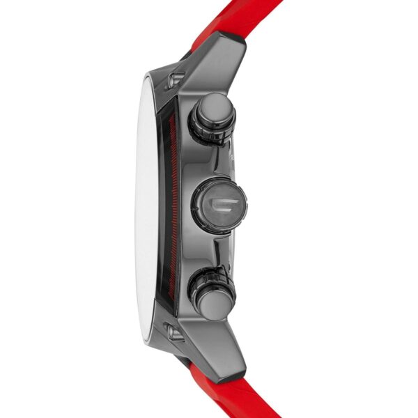 Reloj rojo de cuarzo con pantalla analógica de_2