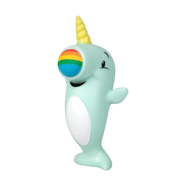 Hog Wild Narwhal Popper Toy Dispara bolas de espuma de_4