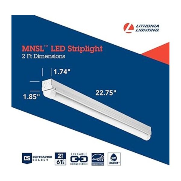 Lithonia Lighting MNSL L23 1LL 120V 40K 80CRI M6 Tira de