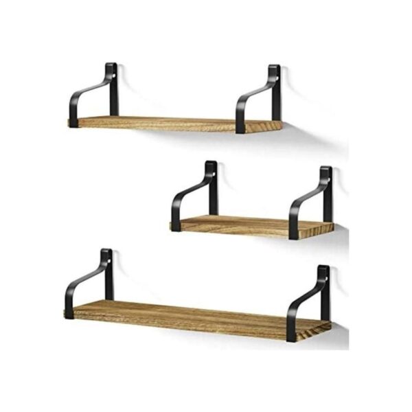 LoveKANKEI Estanterías 3 unidades Madera 1. Negro_1