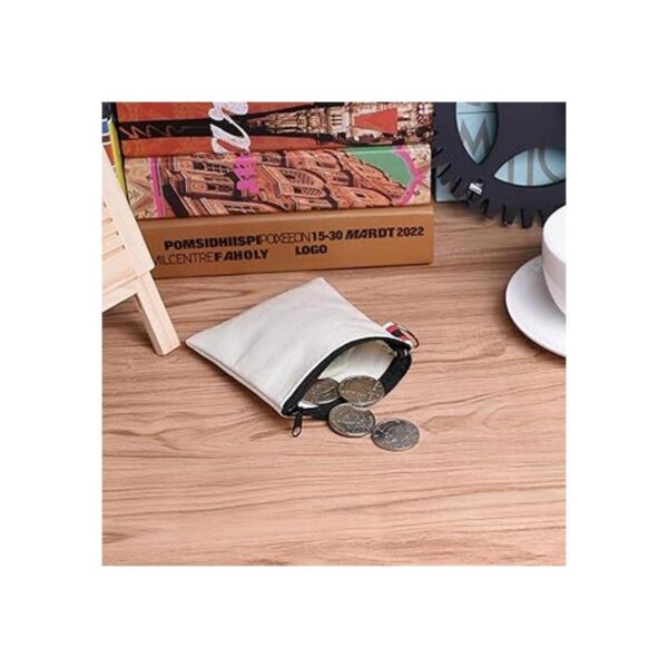 BCP 10 bolsas de monederos en blanco de lona de color