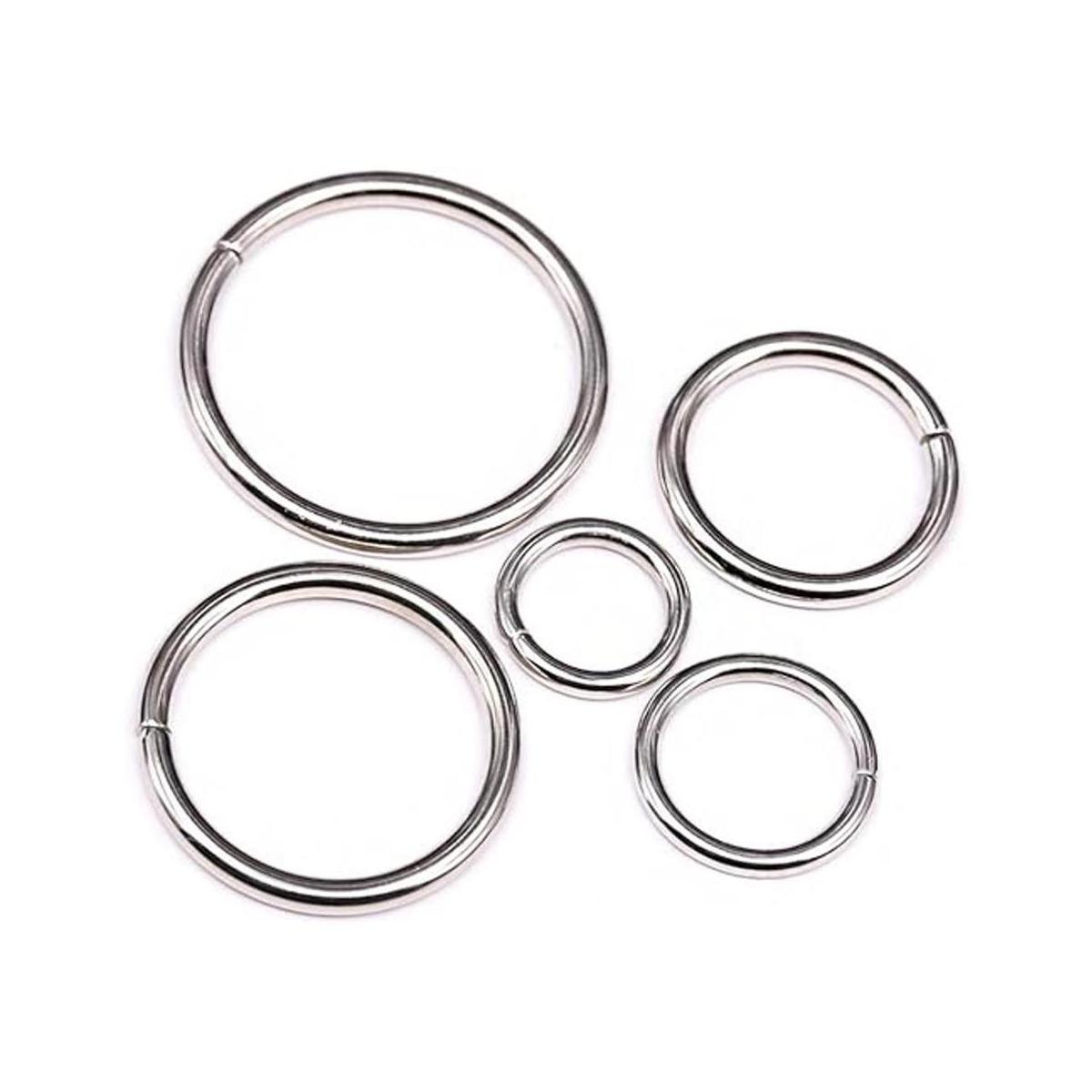 Swpeet 50 piezas plateadas de metal multiusos para bolsas