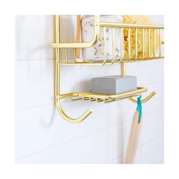 Better Houseware Organizador de ducha extra grande dorado_4