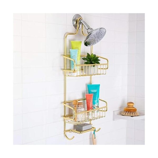 Better Houseware Organizador de ducha extra grande dorado_3