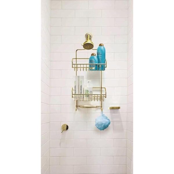 Better Houseware Organizador de ducha extra grande dorado_2
