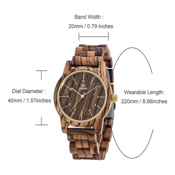 LeeEv Relojes de madera Uwood Series 1.575 in unisex hecho