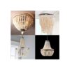 Hagao Cuentas de madera natural bolas redondas sueltas de_4