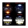 Faros delanteros LED de 130 W con lente de proyector azul_4