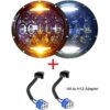 Faros delanteros LED de 130 W con lente de proyector azul_6