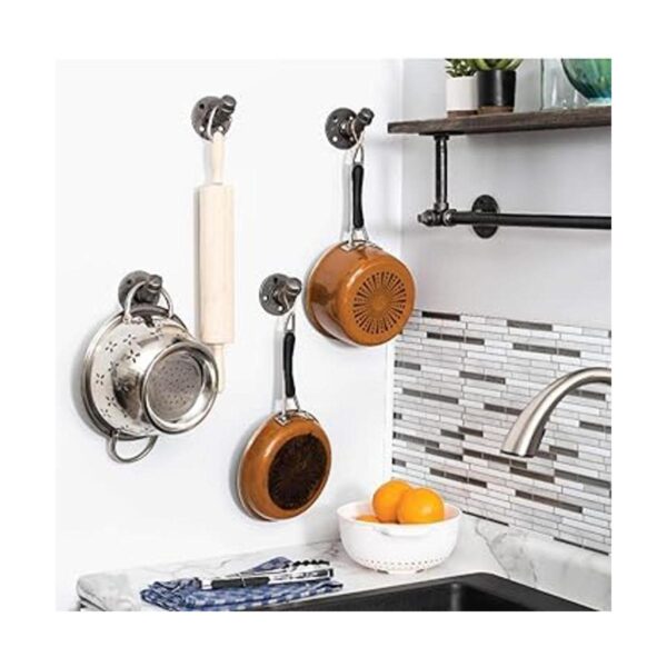 Pipe Décor 12HOOK4PK Ganchos de pared de estilo rústico y_2