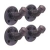 Pipe Décor 12HOOK4PK Ganchos de pared de estilo rústico y_1