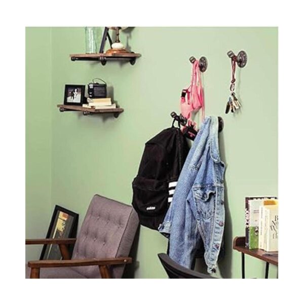 Pipe Décor 12HOOK4PK Ganchos de pared de estilo rústico y_3