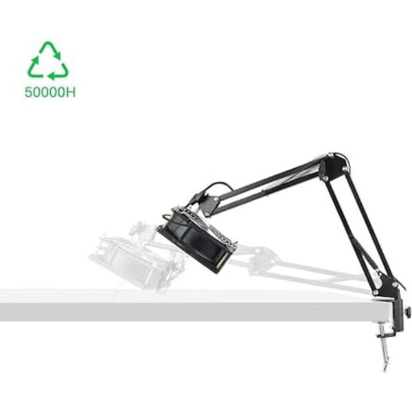 Amortiguador de humo ajustable con abrazadera de mesa_3