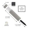 Morvat Luces solares LED para camino luces solares para