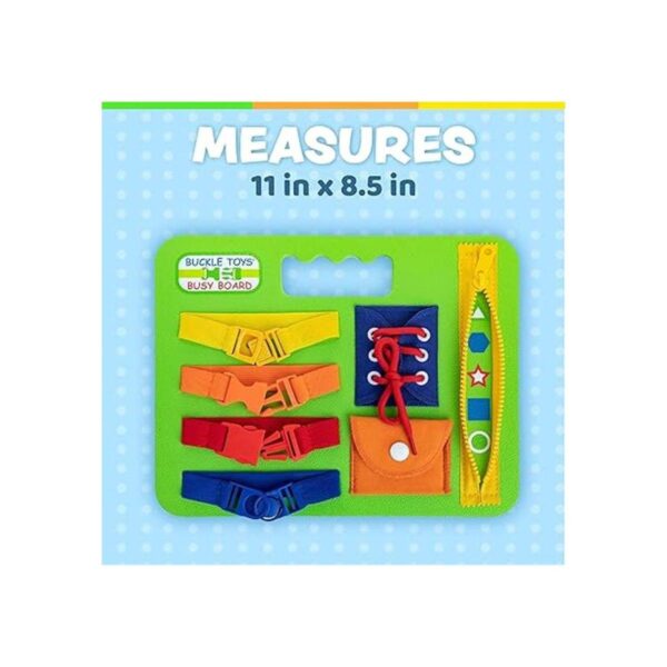 Buckle Toys Juguete de bebé Busy Board aprende a ajustar_2