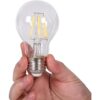 DC 12 V bombilla A19 A60 3000 K 4 W blanco cálido LED_3