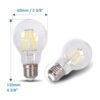 DC 12 V bombilla A19 A60 3000 K 4 W blanco cálido LED_2