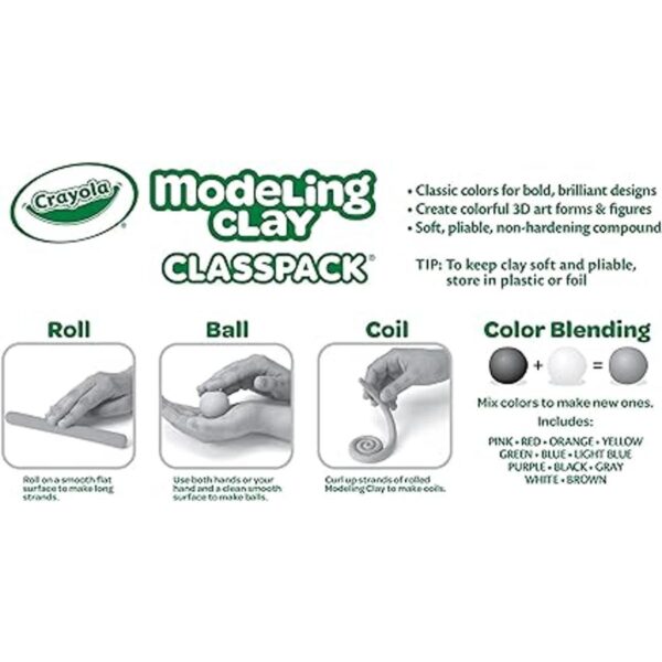 Crayola Arcilla modeladora para niños Classpack 24