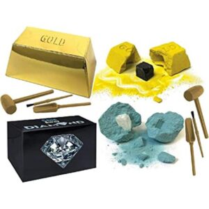 Schylling Chip Away Science Digs Juego de regalo de oro y_1
