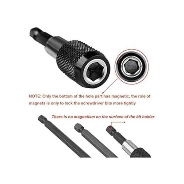 Eyech Juego de 3 brocas de extensión magnética de vástago