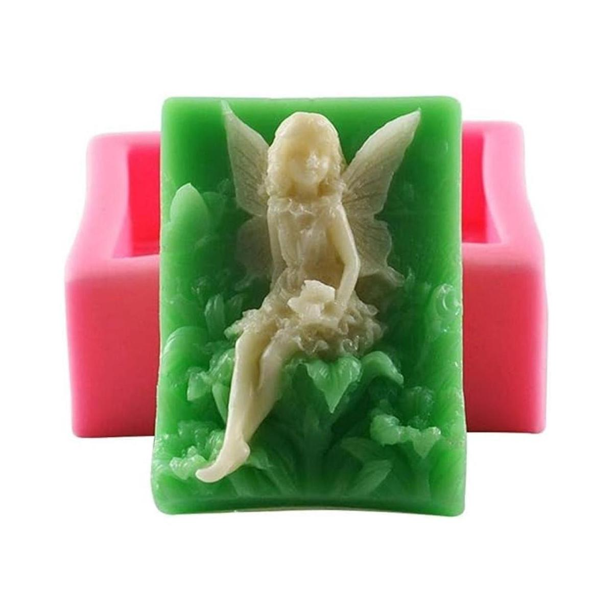 Handmade Soap Bakeware de silicona Moldes Hada de