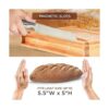 Guía de corte de pan de bambú con cuchillo 3 rebanadas de_3