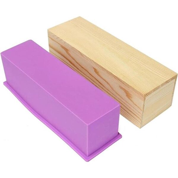 Ogrmar Molde de silicona para jabón rectangular flexible_2
