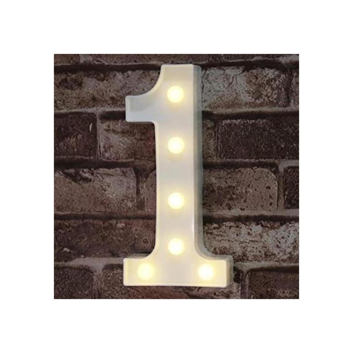 Ogrmar Letras y números decorativos con luces LED de