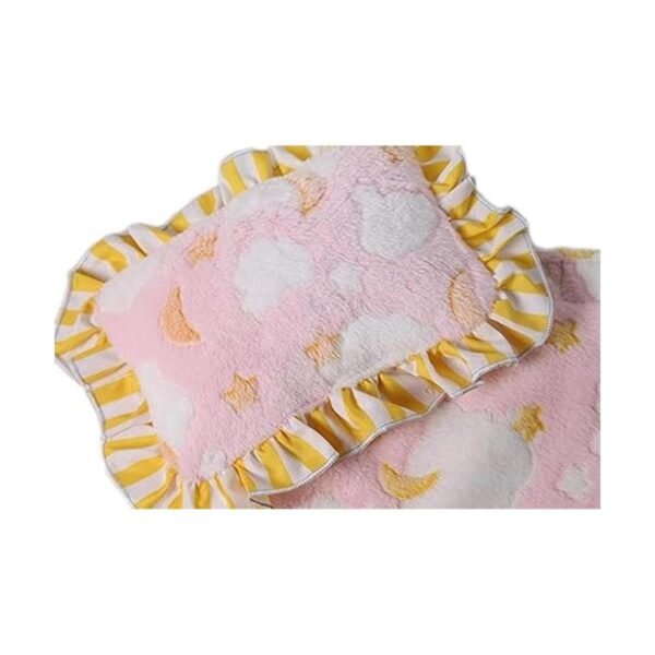 Rosa Nubes muñeca manta almohada