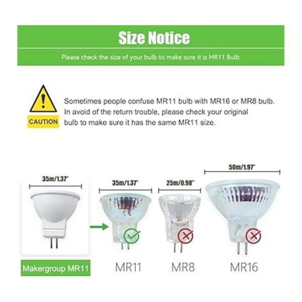 Makergroup MR11 Gu4.0 Bombilla LED bipin de 3 W 12_2
