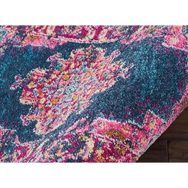 Nourison Alfombra Passion color azul 22 x 34 pulgadas_4