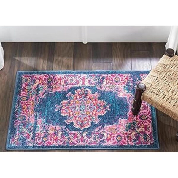 Nourison Alfombra Passion color azul 22 x 34 pulgadas_5